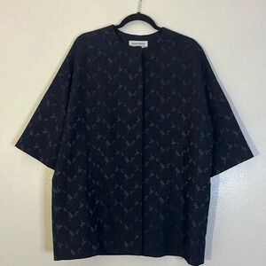 Helene Berman | Oversized elegant 3/4 sleeve floral design Womens size S stretch